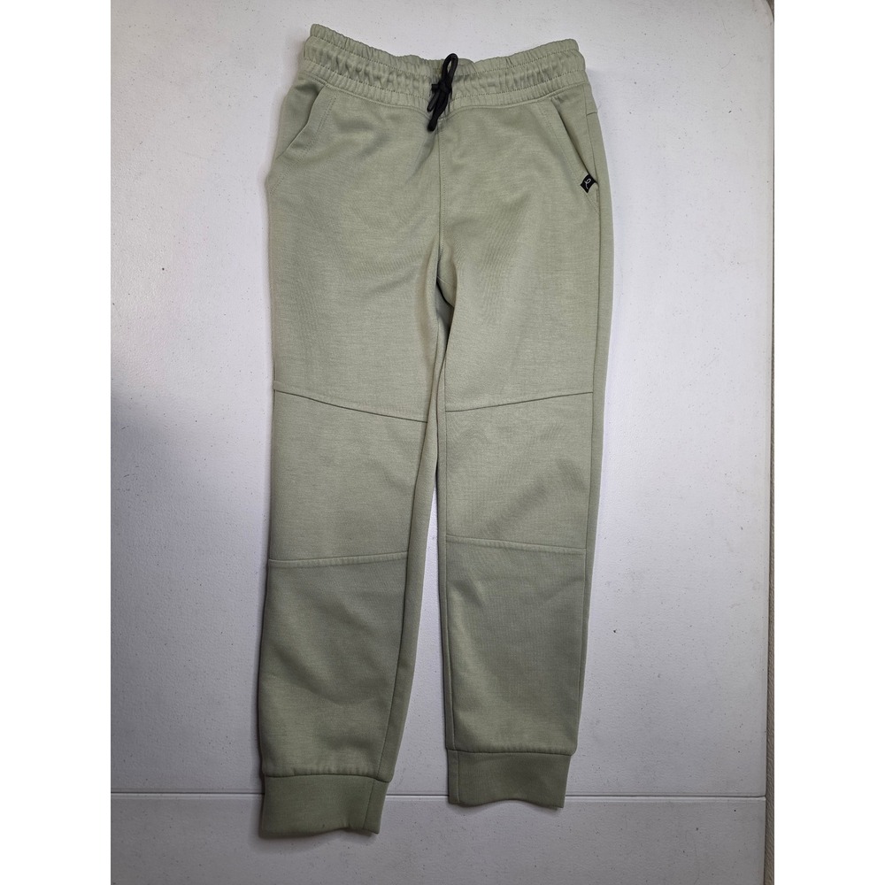 Art Class Boys Sage Green Jogger Pants Size M 8 Reinforced Knee Zipper Pocket